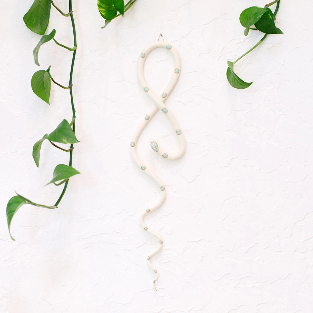 Large Hanging Ceramic Wall Snake
