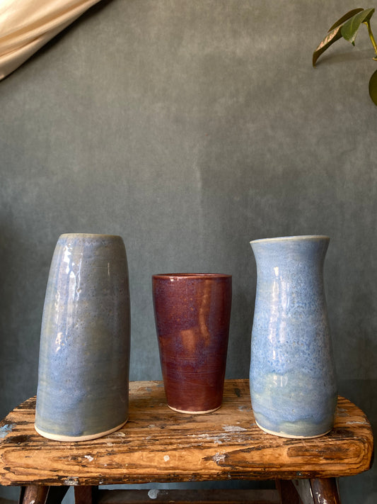 Tall Bud Vase Lamb Pottery