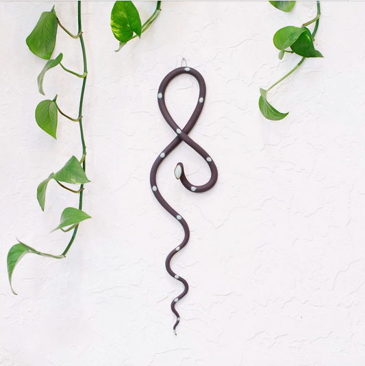 Large Hanging Ceramic Wall Snake