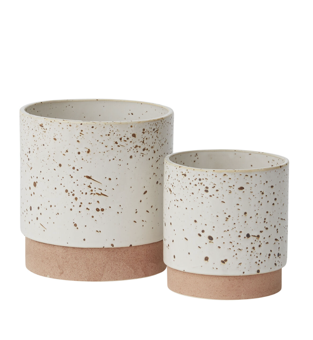 Speckled Two Tone Planter