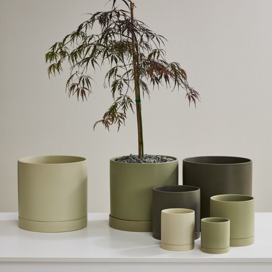 Romy Neutral Pot w/Saucer