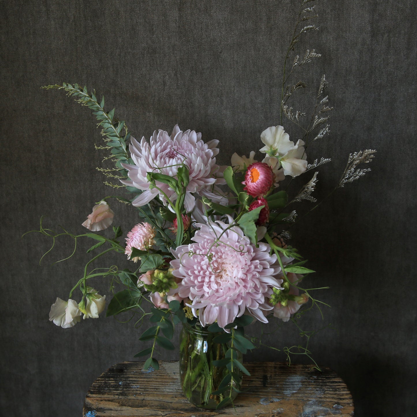 Mason jar $50 arrangement