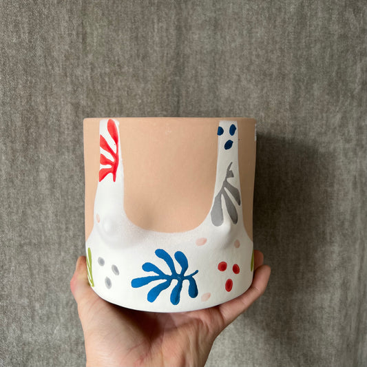 Painted Swimsuit Pot