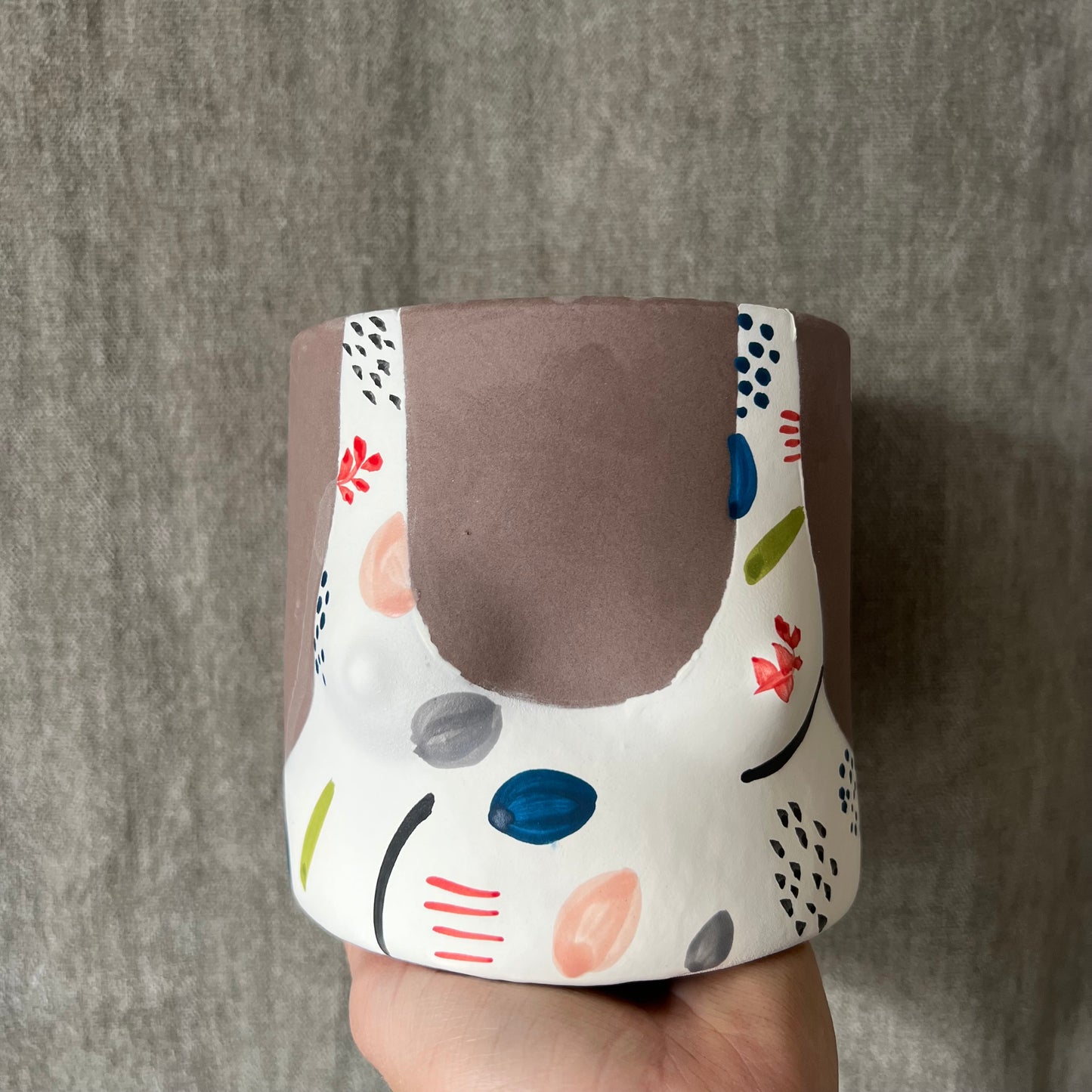 Painted Swimsuit Pot