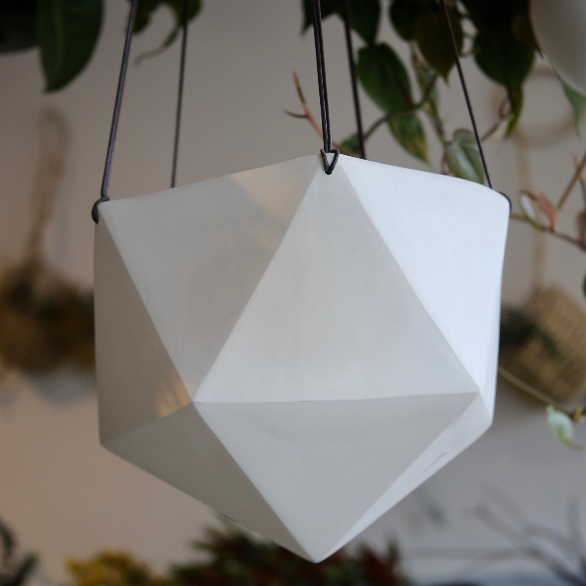 geometric planter hanging Extra-Large Hanging Planter – FLOWERKRAUT