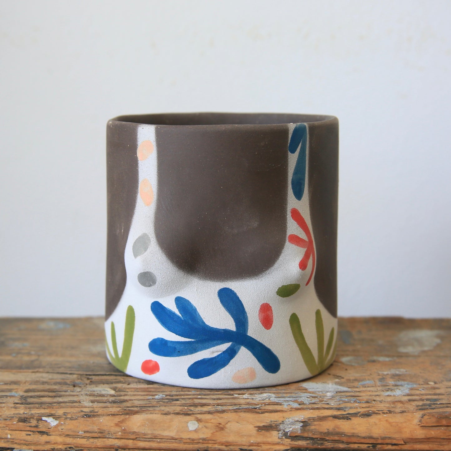 Painted Swimsuit Pot