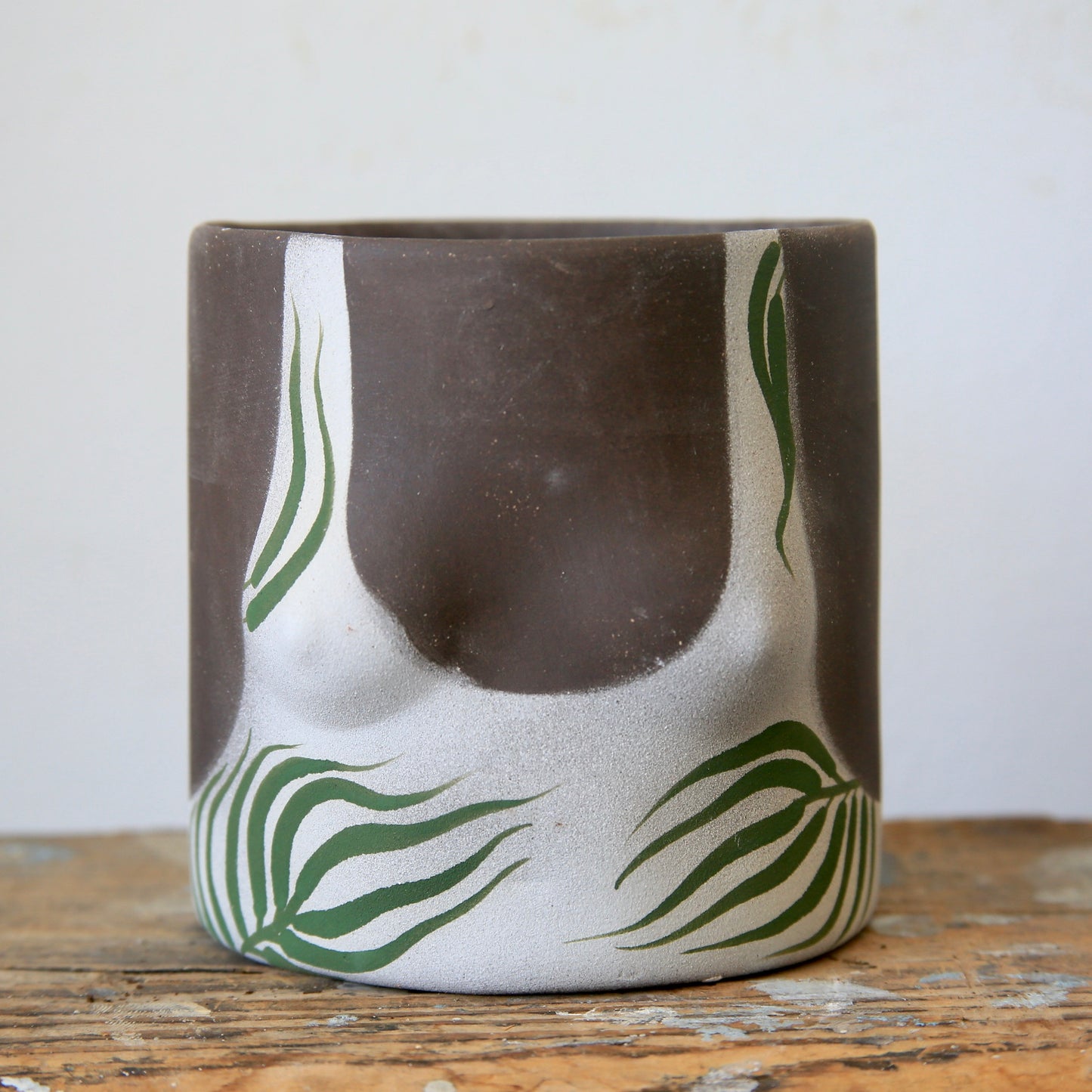 Painted Swimsuit Pot