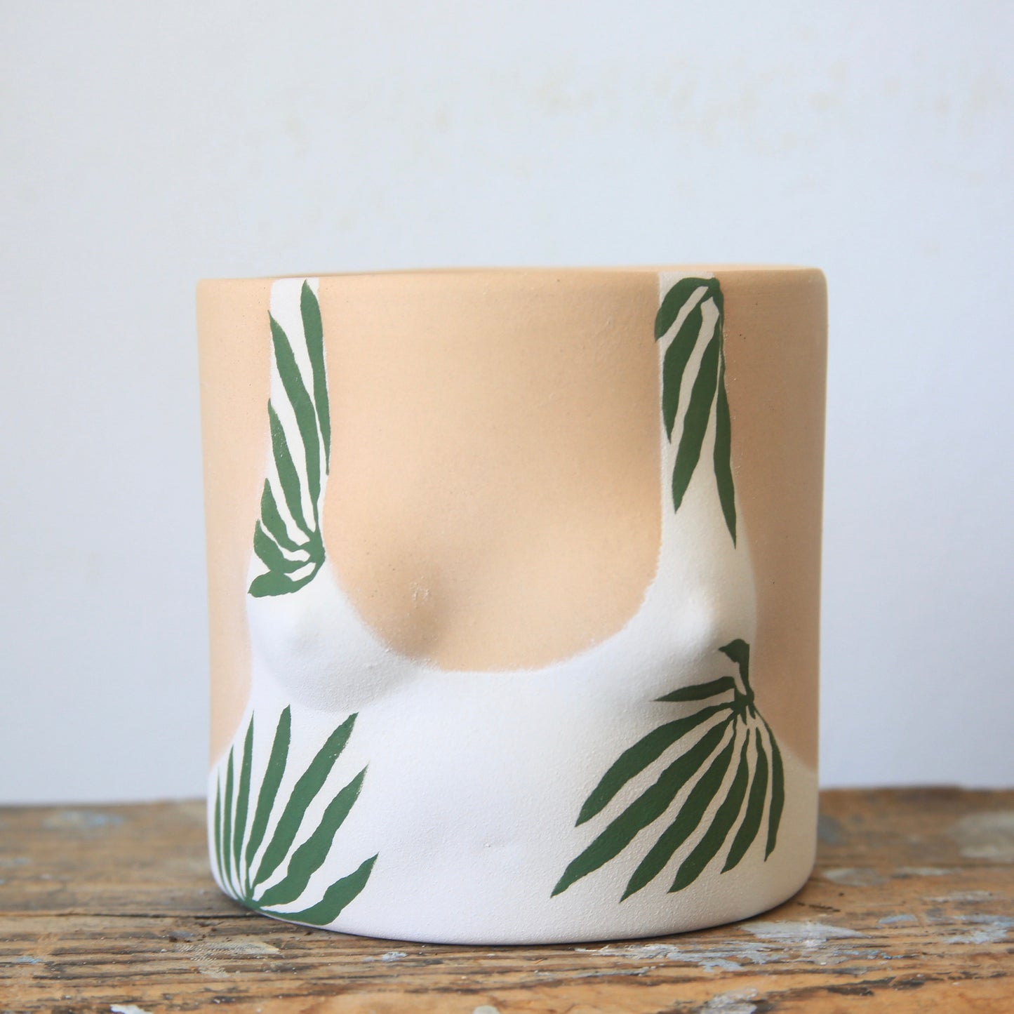 Painted Swimsuit Pot
