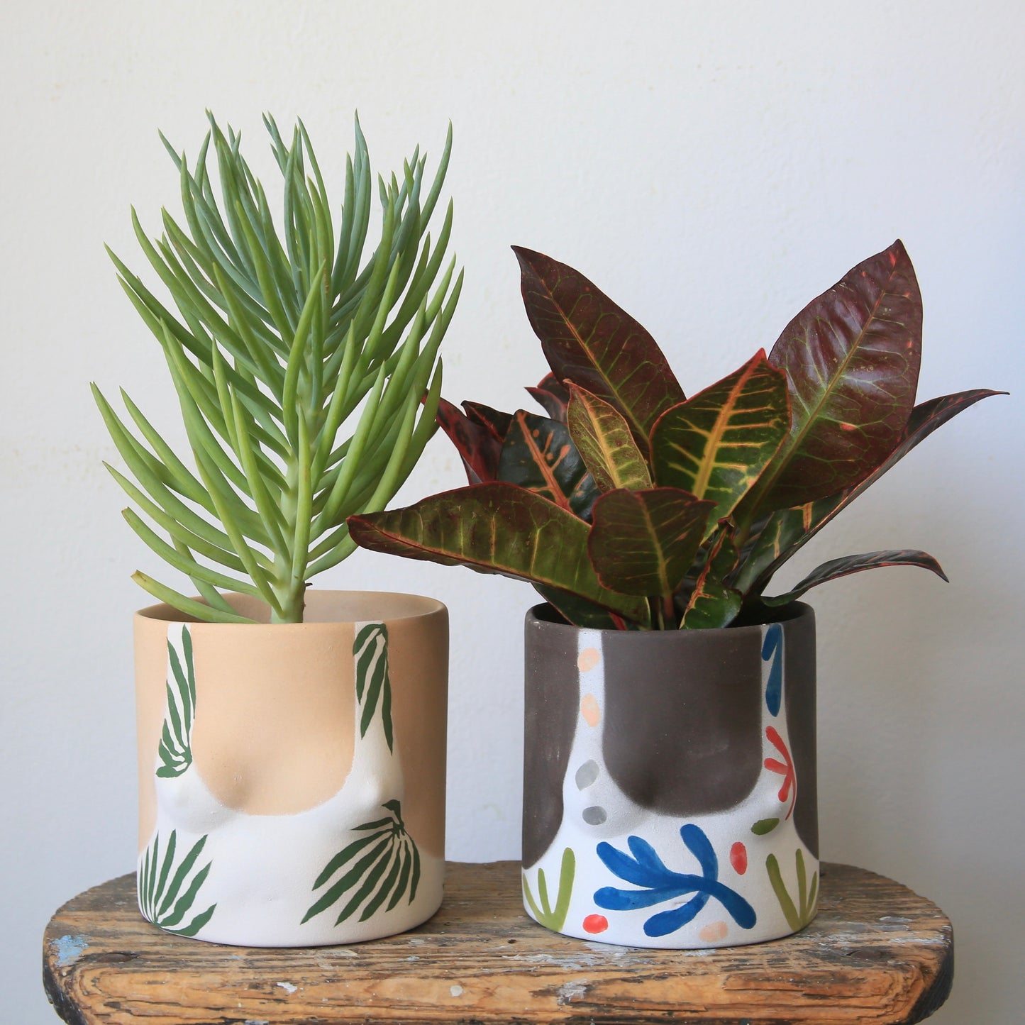 Painted Swimsuit Pot