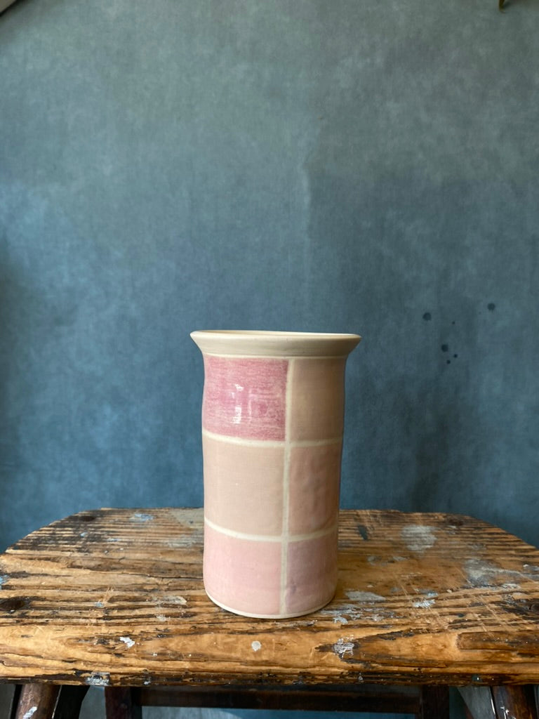 Geometric Vase Lamb Pottery