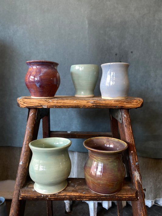 Short Bud Vase Lamb Pottery
