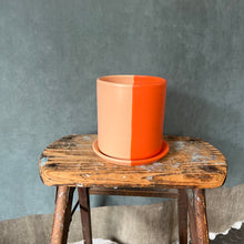 Two Toned Planter with Dish