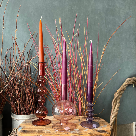 Colorful Glass Candleholder