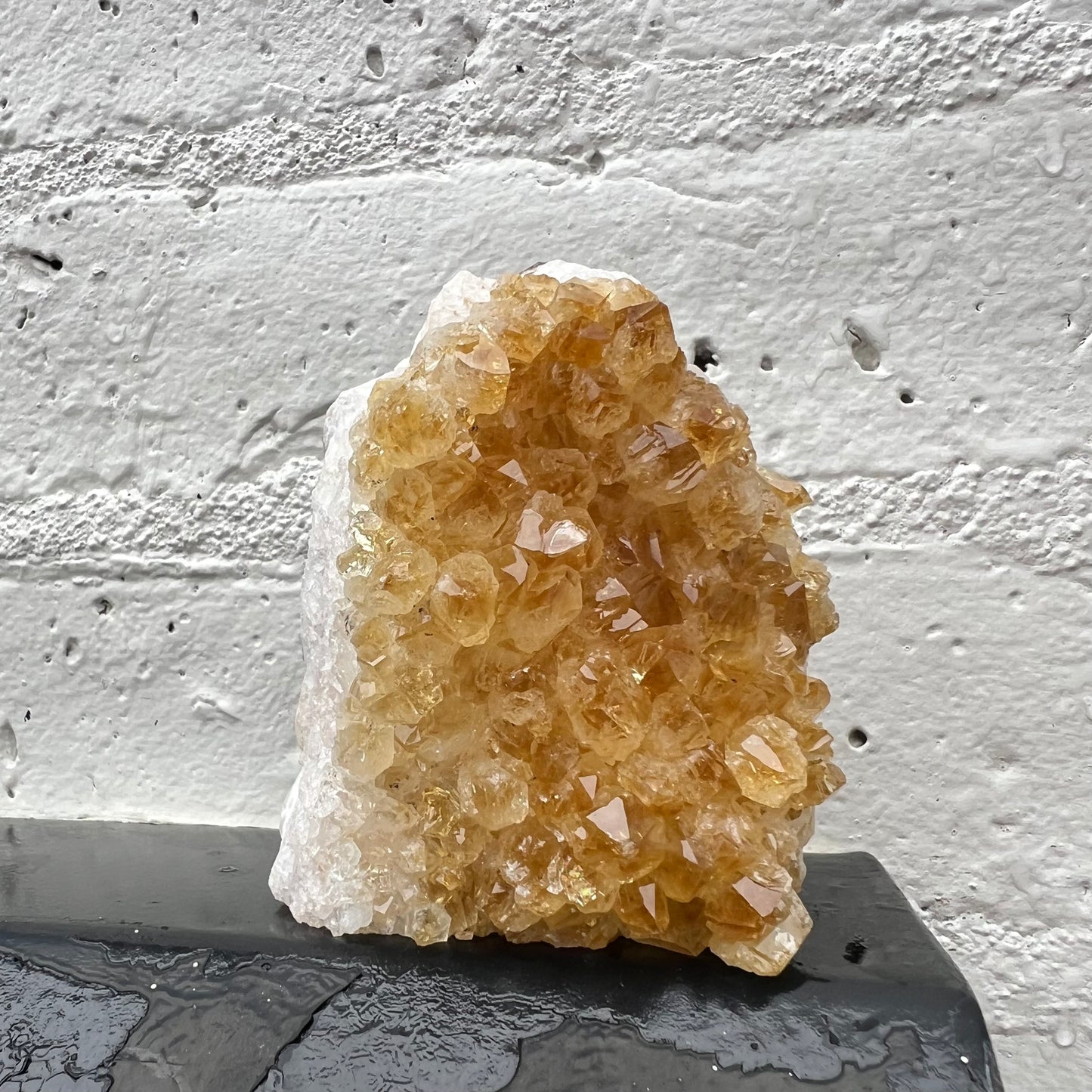 Citrine Cluster w/Cut Base