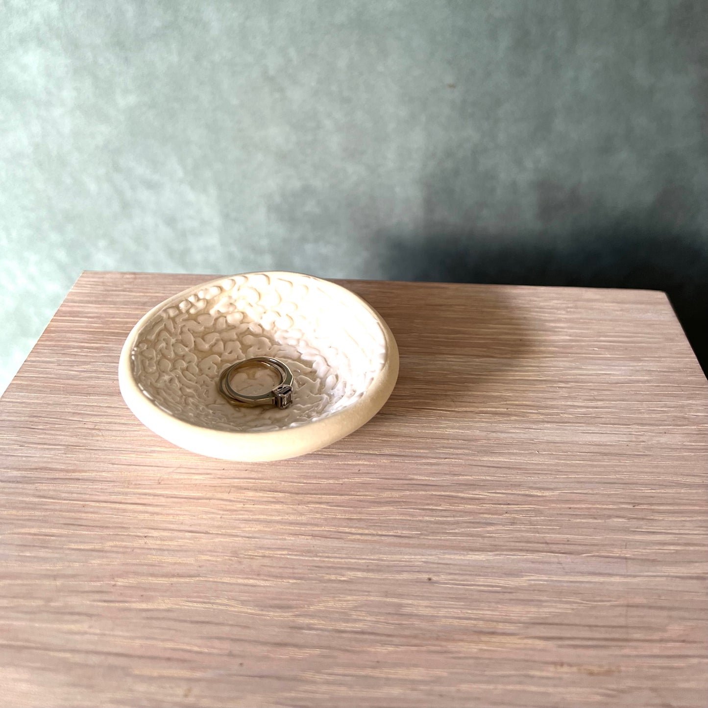 Texture White Trinket Dish