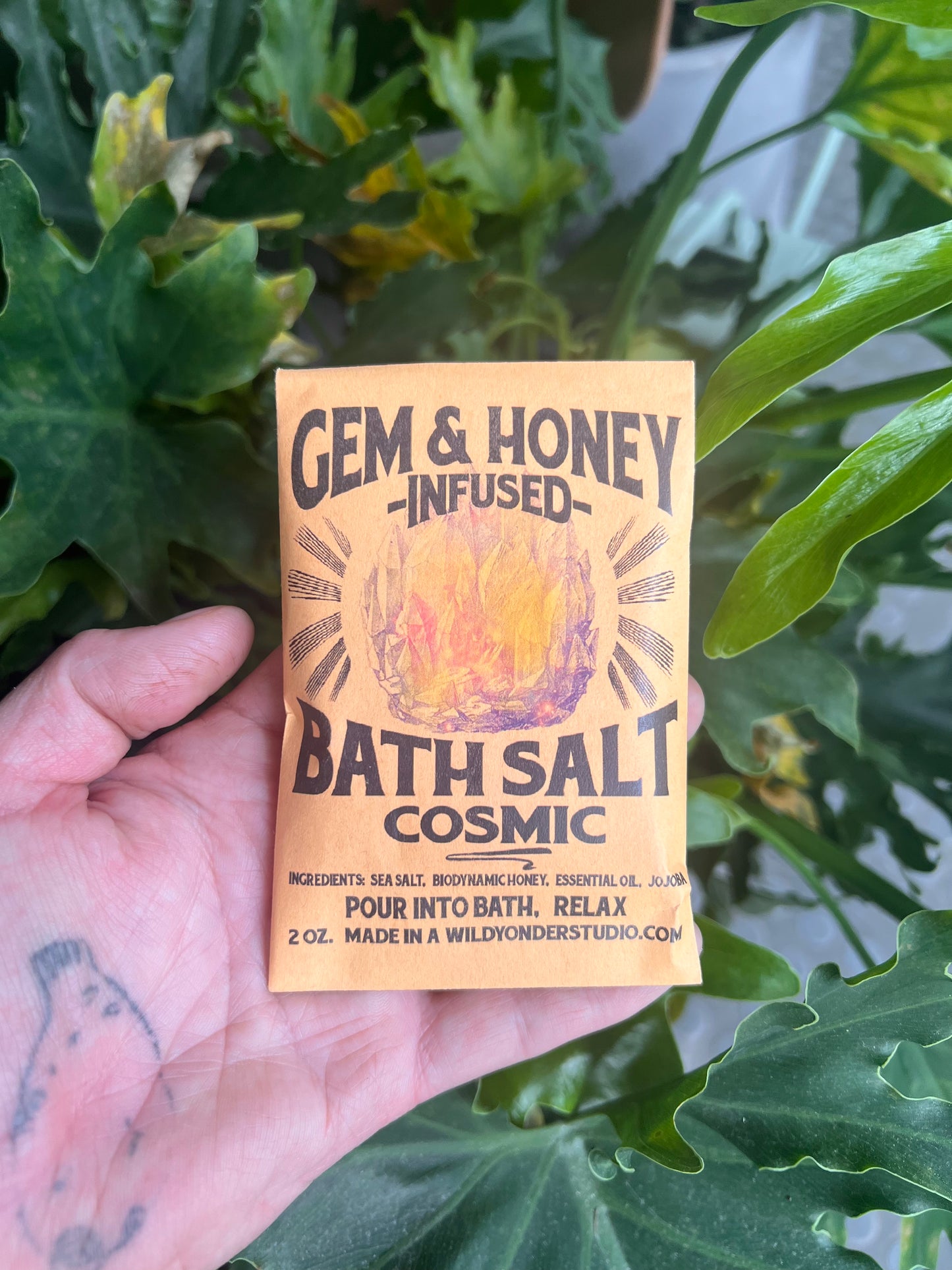 Wild Honey Botanicals Gem & Honey Bath Salt Packet