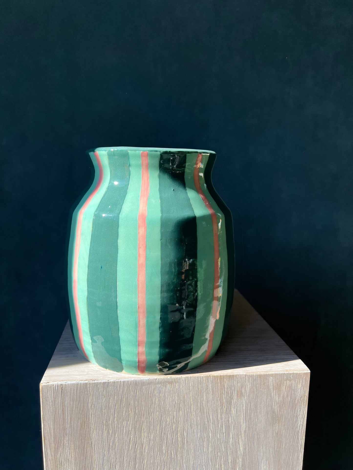 Striped Vase by Holly Curtis