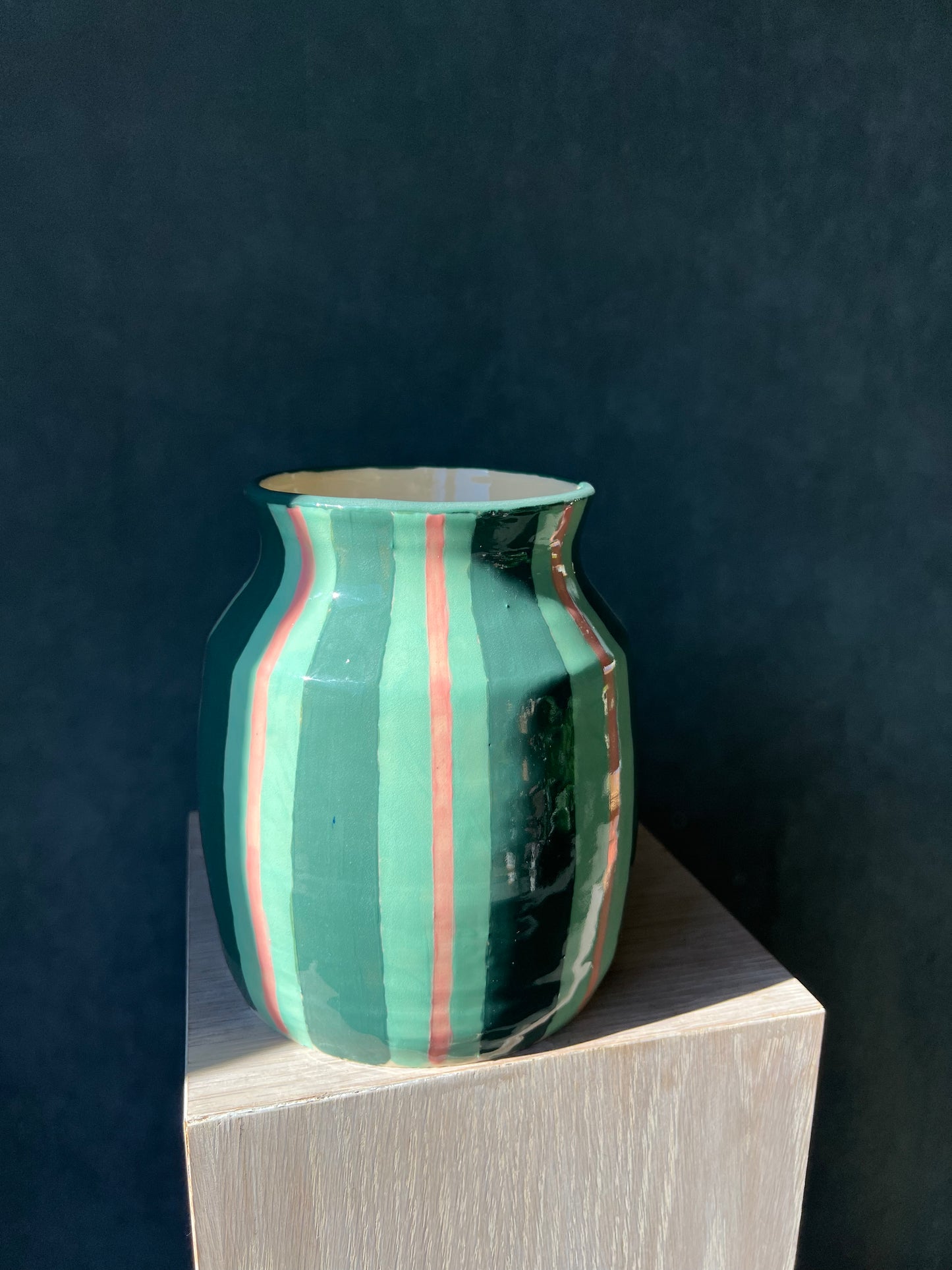 Striped Vase by Holly Curtis