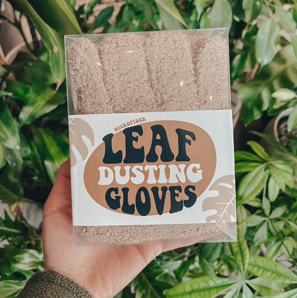 Microfiber Leaf Dusting Glove