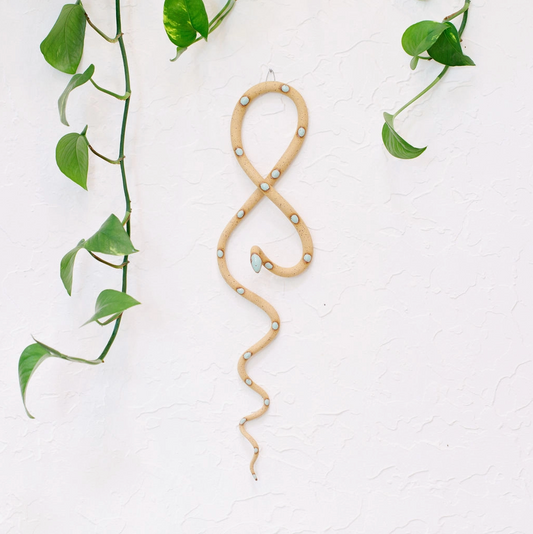 Large Hanging Ceramic Wall Snake