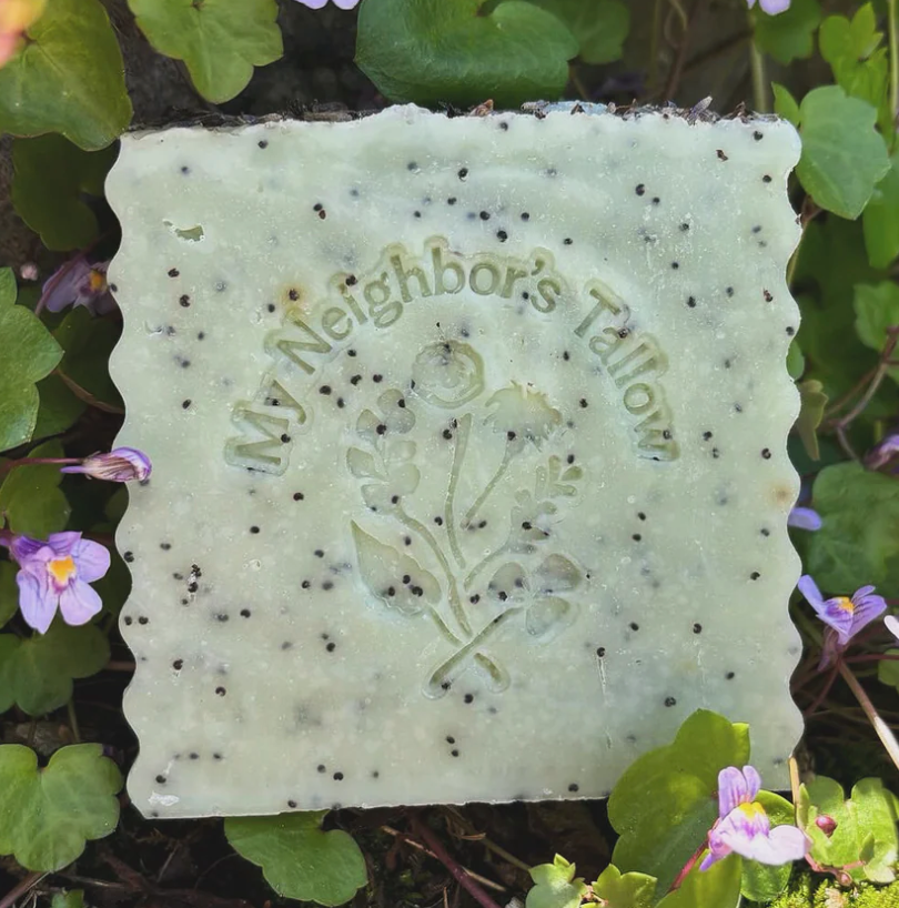 Blue Tansy and Raw Honey Tallow Soap Bar