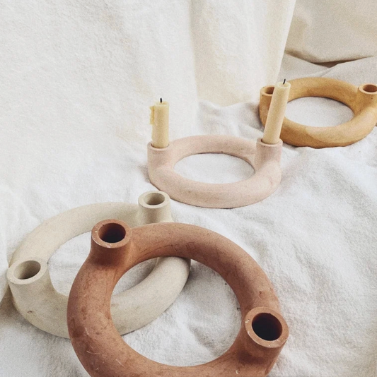 Full Moon Candle Holder