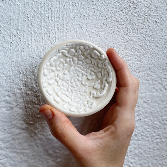 Texture White Trinket Dish