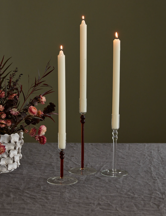 Lucasta Glass Candleholder