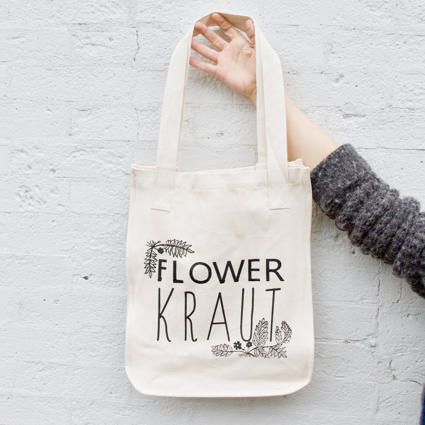 Flowerkraut Organic Cotton Tote Bag