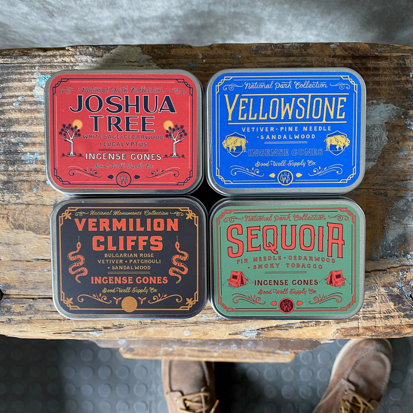 Incense Cones in Tin