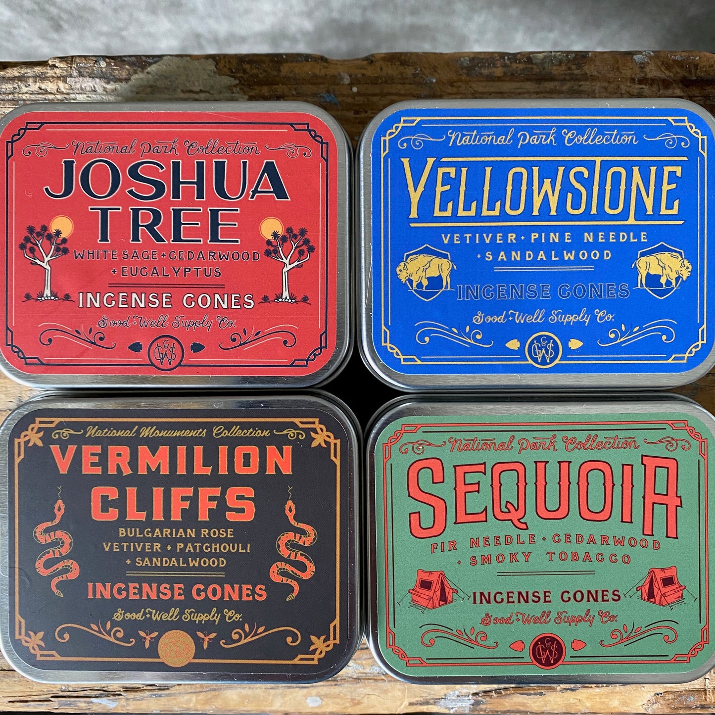 Incense Cones in Tin